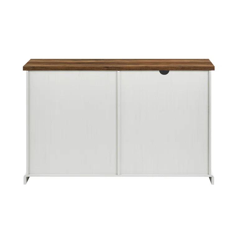 Highland Dunes Analaura 56" Wide Sliding Door Sideboard with 3 Drawers