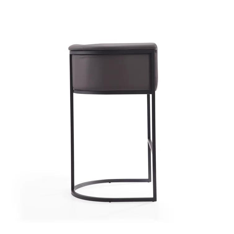 Chainey Upholstered Counter Stool with Metal Frame
