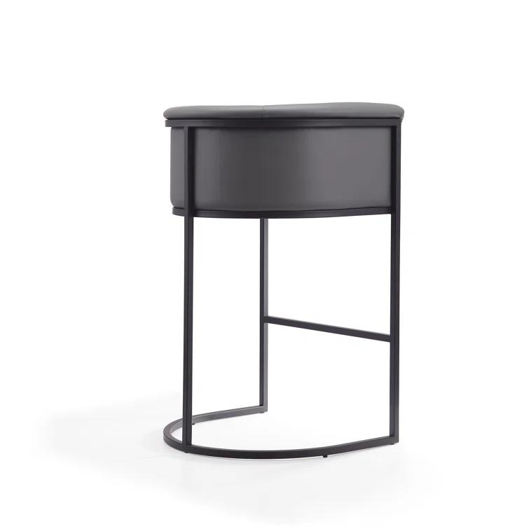 Chainey Upholstered Counter Stool with Metal Frame