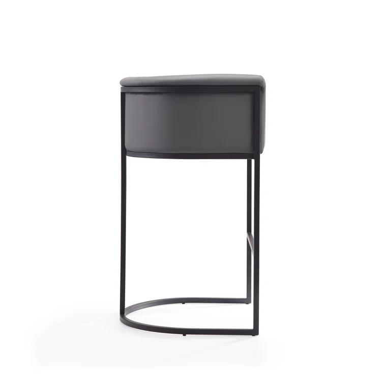 Chainey Upholstered Counter Stool with Metal Frame