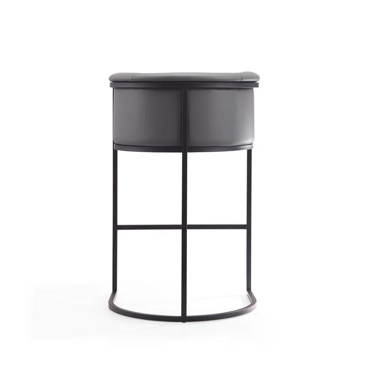 Chainey Upholstered Counter Stool with Metal Frame