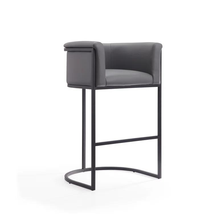 Chainey Upholstered Counter Stool with Metal Frame
