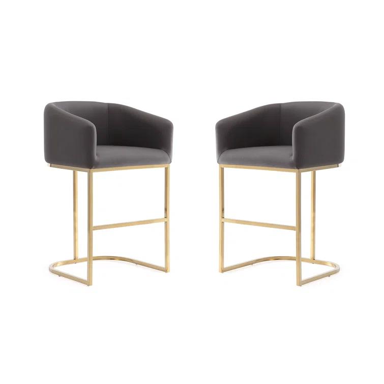 Bolland Upholstered Counter Stool with Metal Frame