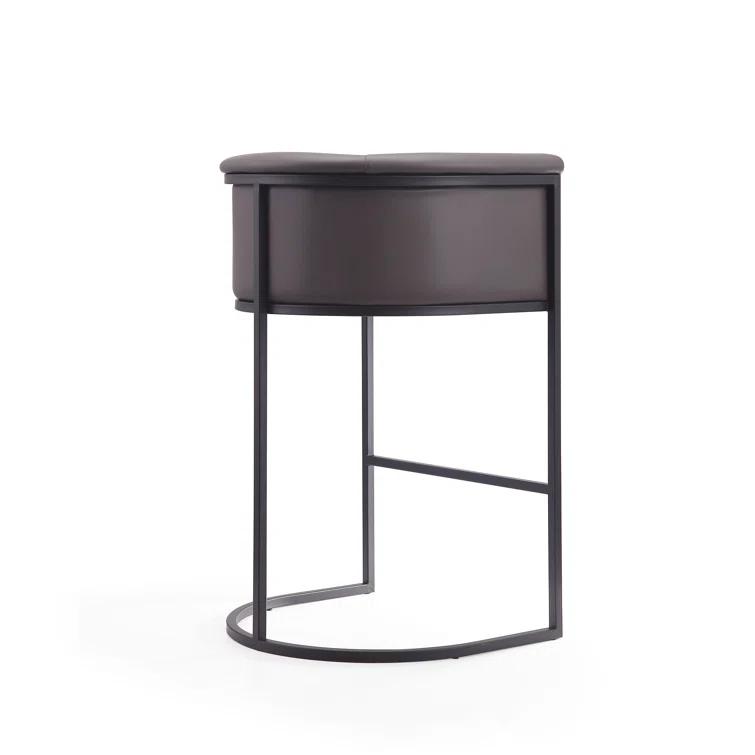 Chainey Upholstered Counter Stool with Metal Frame