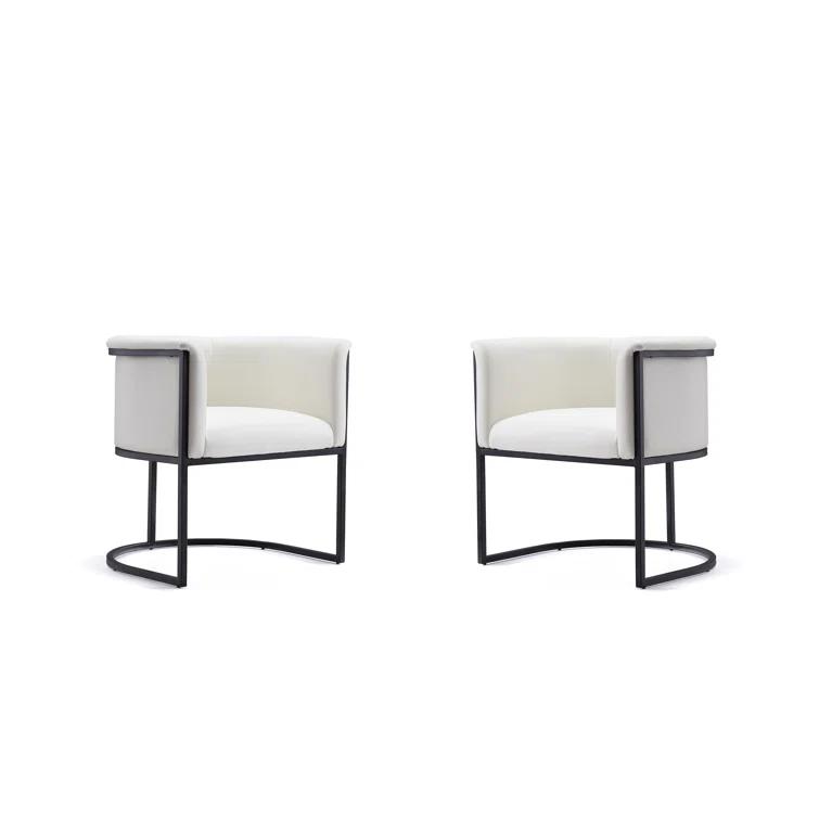 Virgil Faux Leather Upholstered Arm Chair