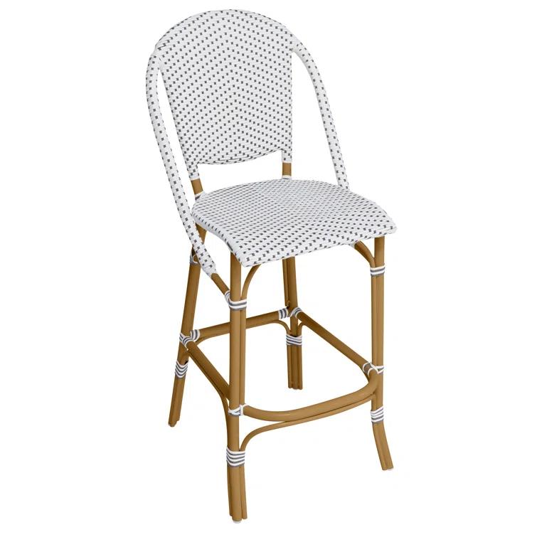 Sofie Outdoor Bar Stool with Cappuccino Dots