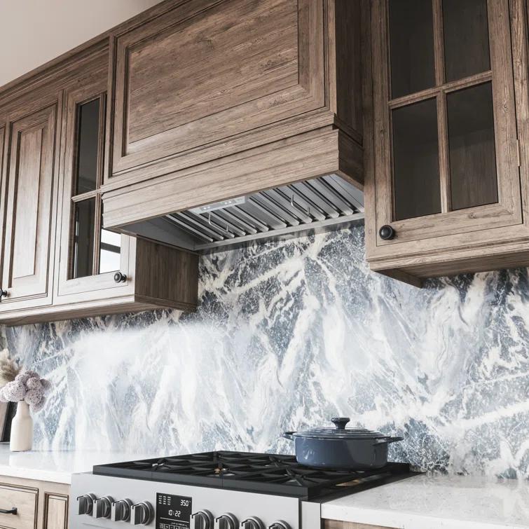 Zephyr Monsoon Connect 48" 700 CFM Insert Mount Range Hood with LED Light in Stainless Steel