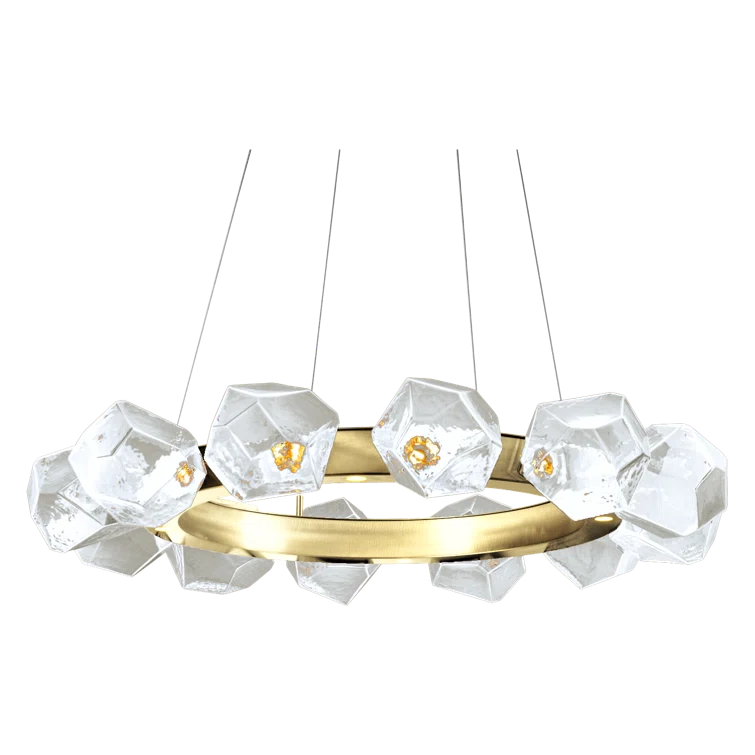 Gem 16 - Light Dimmable LED Wagon Wheel Chandelier