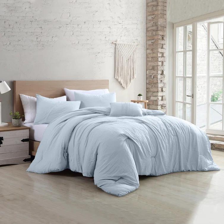 Modern Threads Modern Threads - Beck Comforter Set - Down Alternative Brushed Microfiber - Elegant All Season Bedspread Set - includes Comforter, Shams, & Decorative Pillow