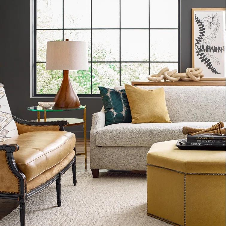 Woodbridge Furniture La Scala Glass Top End Table