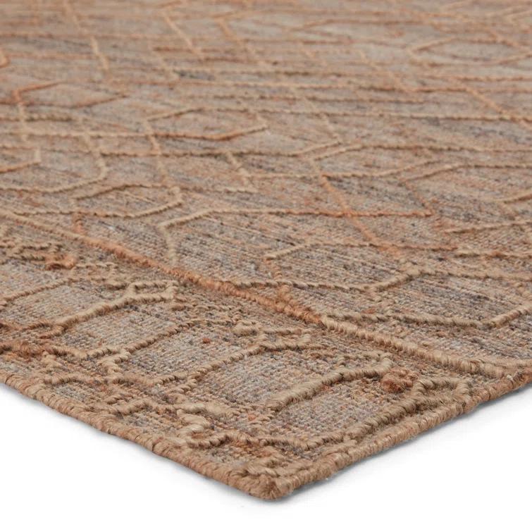 Ceres Handwoven Jute-Blend Rug - Beige and Gray / 9' x 12'