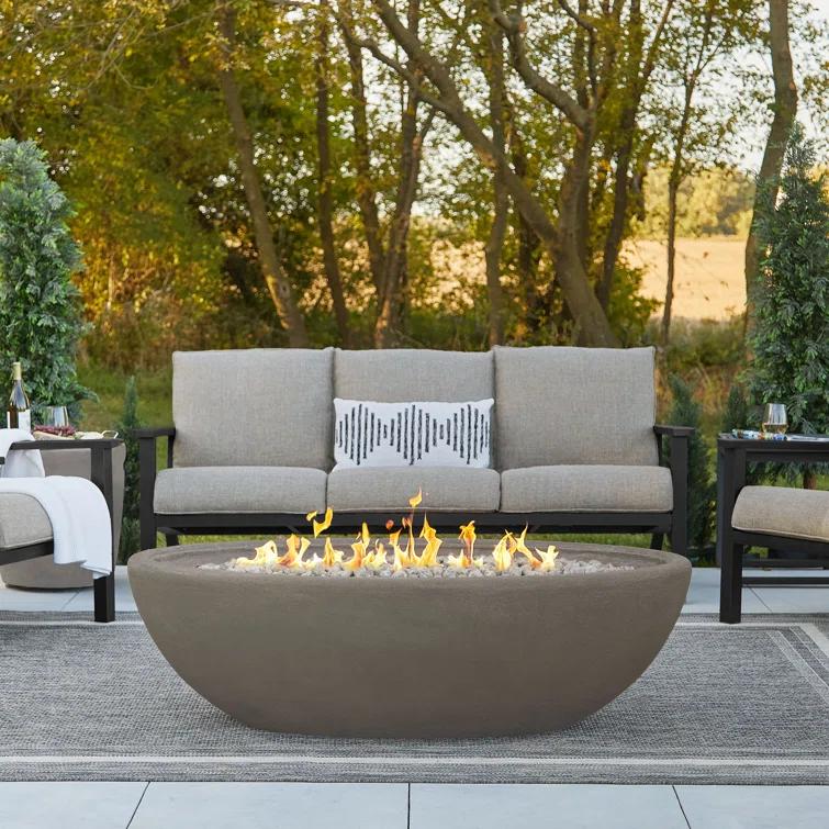 Fernanda Fire Bowl - Gray / Large Oval
