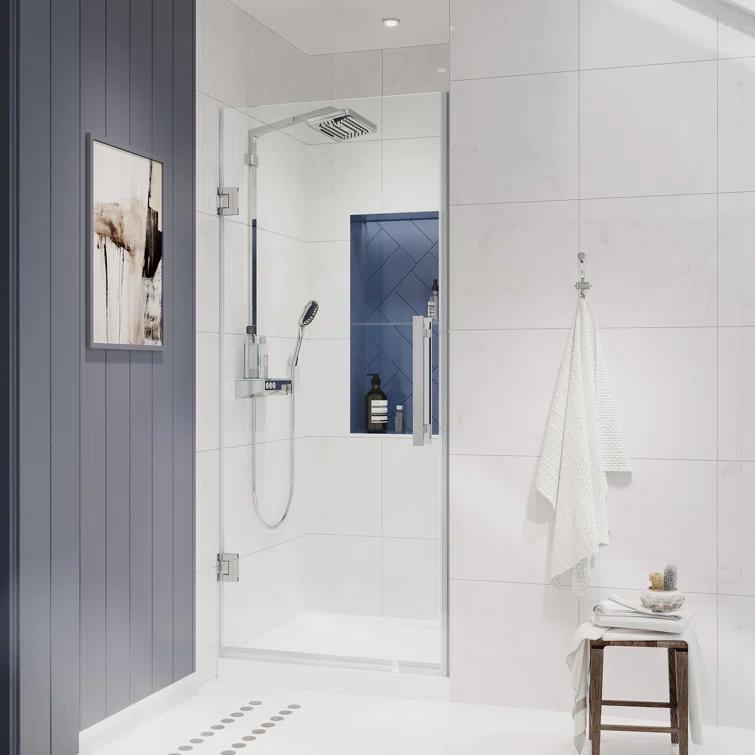 Ove Decors Endless Tampa-Pro 32" W x 72" H Alcove Frameless Shower Kit, Door, Base TP02002E0