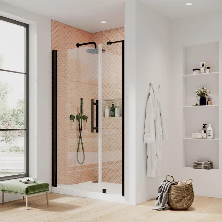 Endless Pasadena 47" W x 72" H Alcove Frameless Shower Kit, Door, Panel