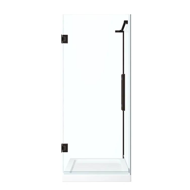 Endless Tampa-Pro 32" W x 72" H Corner Frameless Shower Kit, Door, Panel, Base