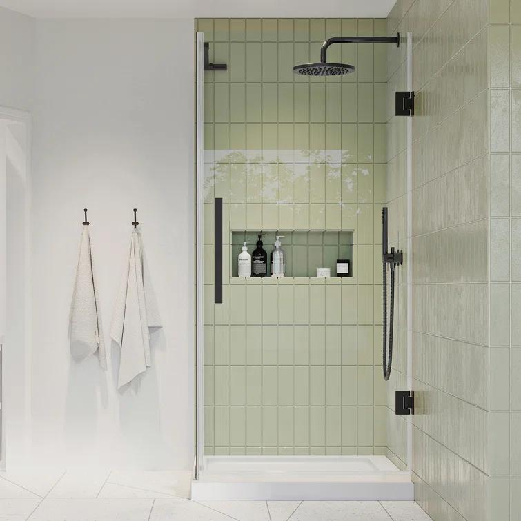 Endless Tampa-Pro 32" W x 72" H Corner Frameless Shower Kit, Door, Panel, Base