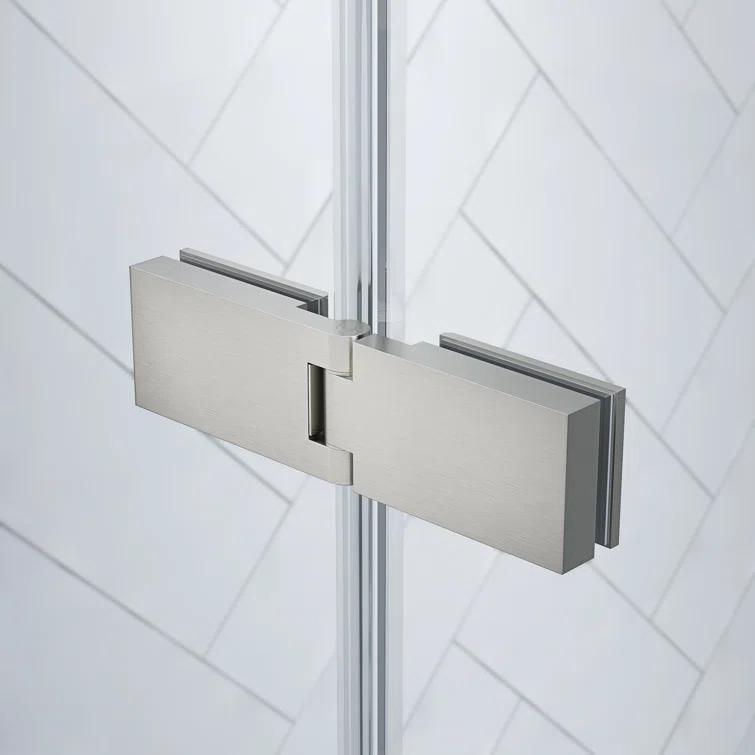 Endless Tampa 46" W x 72" H Corner Frameless Shower Kit, Door, 2 Panel