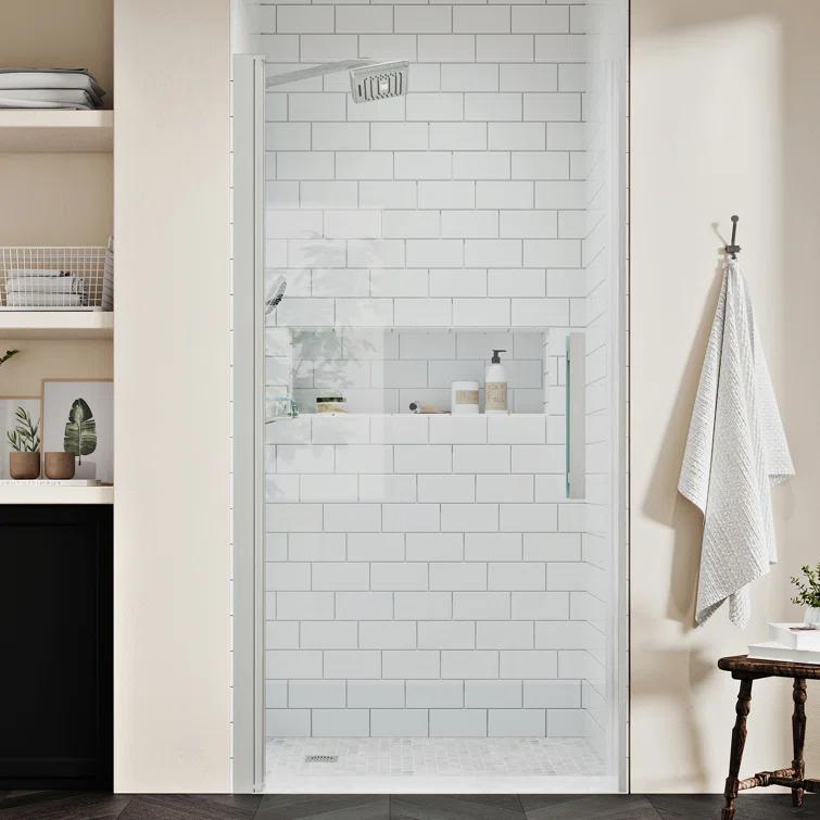 Endless Pasadena 32" W x 72" H Alcove Frameless Shower Kit