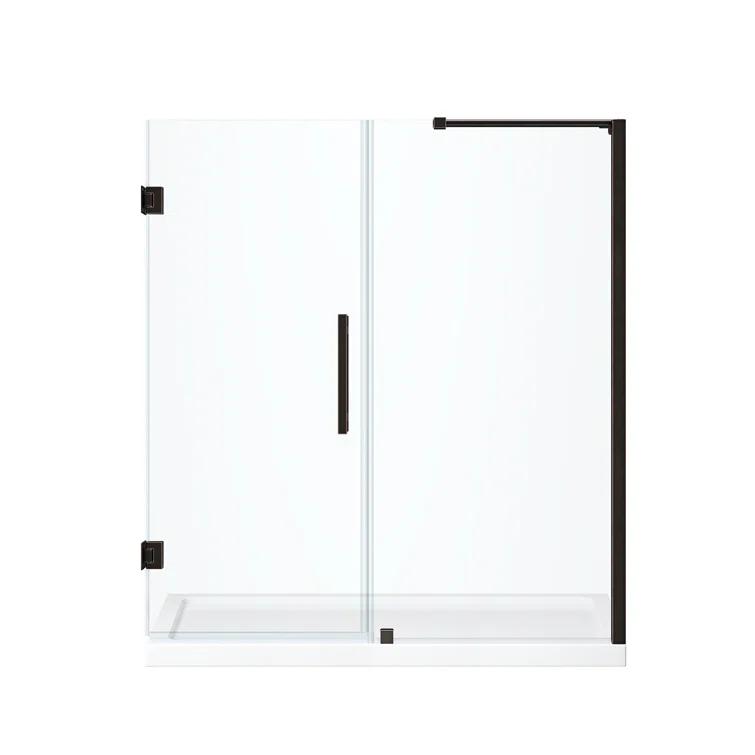 Ove Decors Endless Tampa-Pro 60" W x 72" H Alcove Frameless Shower Kit, Door, Panel, Base TP0180190