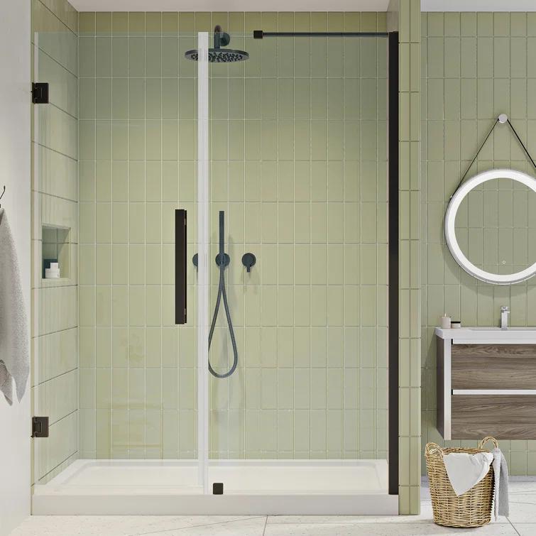 Ove Decors Endless Tampa-Pro 60" W x 72" H Alcove Frameless Shower Kit, Door, Panel, Base TP0180190