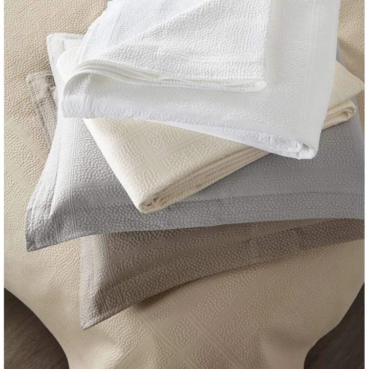 Peacock Alley Montauk 100% Cotton Coverlet