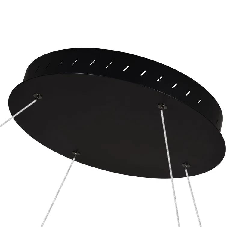 Tania 100-277V ETL Certified Integrated LED Height Adjustable Ring Chandelier