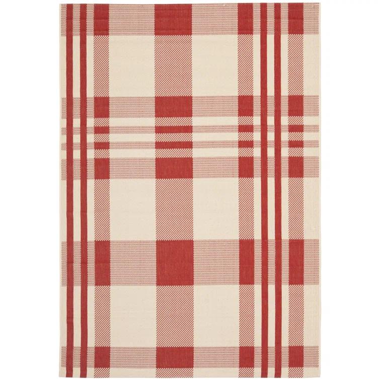 Courtyard Performance Plaid Rug