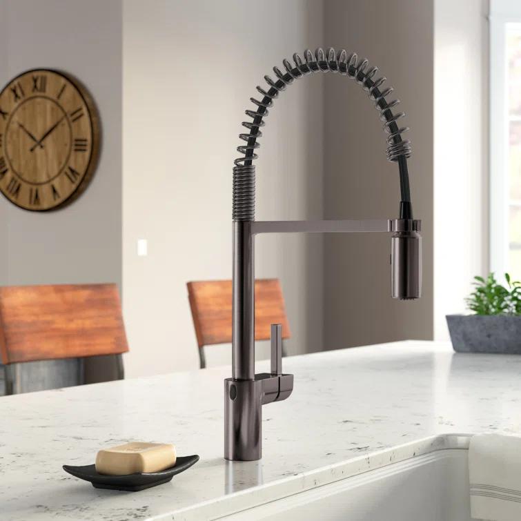 Moen Align MotionSense Wave Single Handle Spring Pulldown Kitchen Faucet with Power Clean Technology
