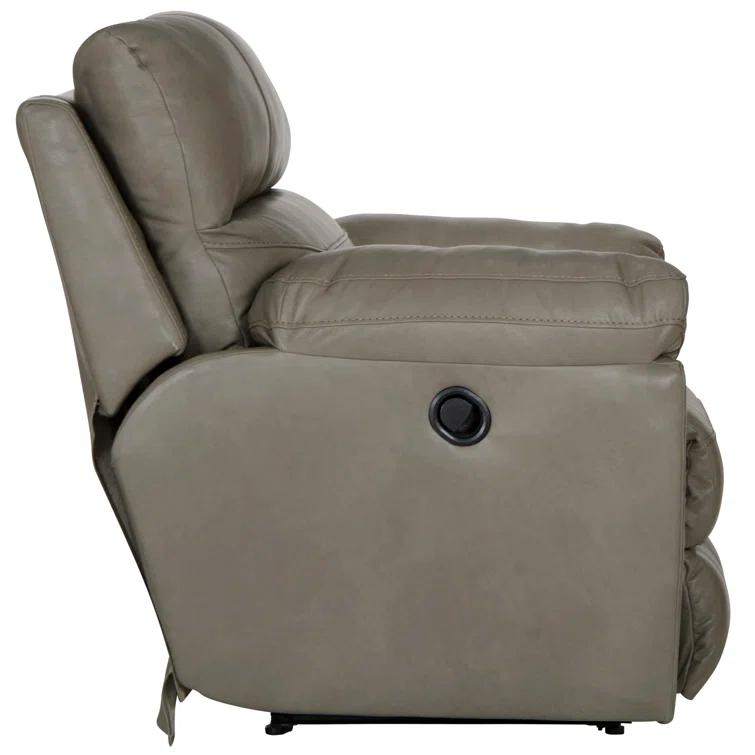 Alonii 45" Wide Leather Match Standard Recliner