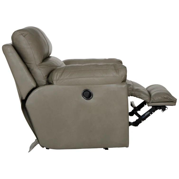 Alonii 45" Wide Leather Match Standard Recliner