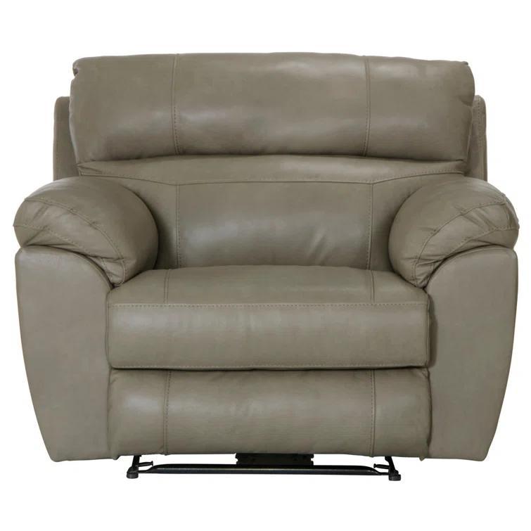 Alonii 45" Wide Leather Match Standard Recliner