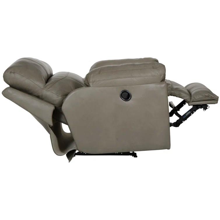 Alonii 45" Wide Leather Match Standard Recliner