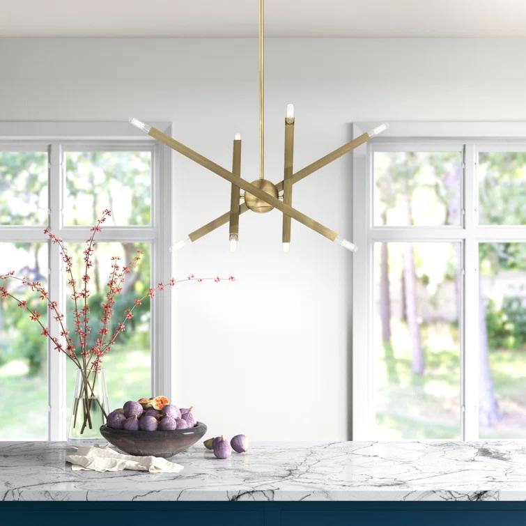 Mercury Row® Lydia 8 - Light Dimmable Modern Linear Chandelier