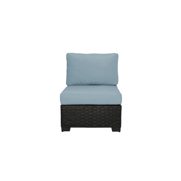 126'' Polyethylene (PE) Wicker Outdoor Patio Sectional