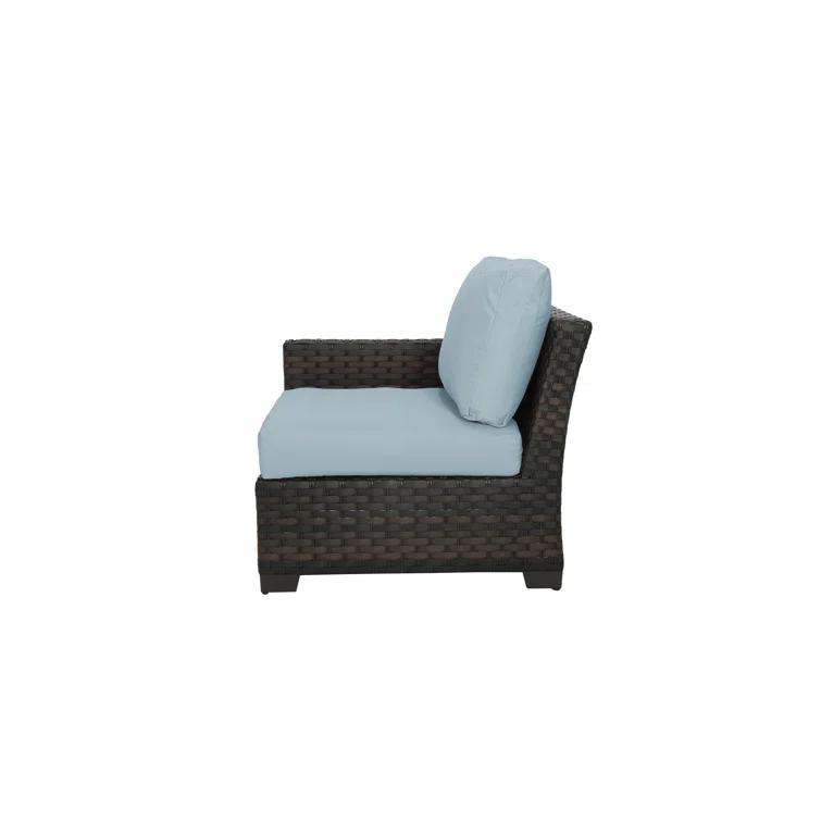 126'' Polyethylene (PE) Wicker Outdoor Patio Sectional