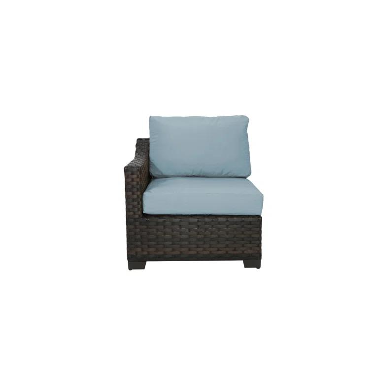 126'' Polyethylene (PE) Wicker Outdoor Patio Sectional