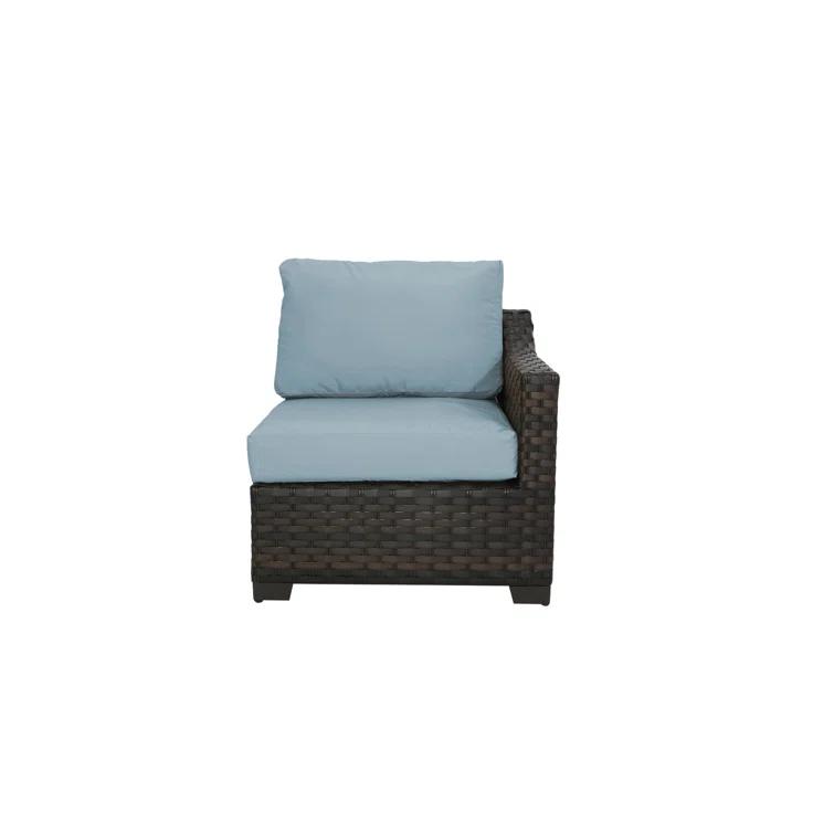 126'' Polyethylene (PE) Wicker Outdoor Patio Sectional