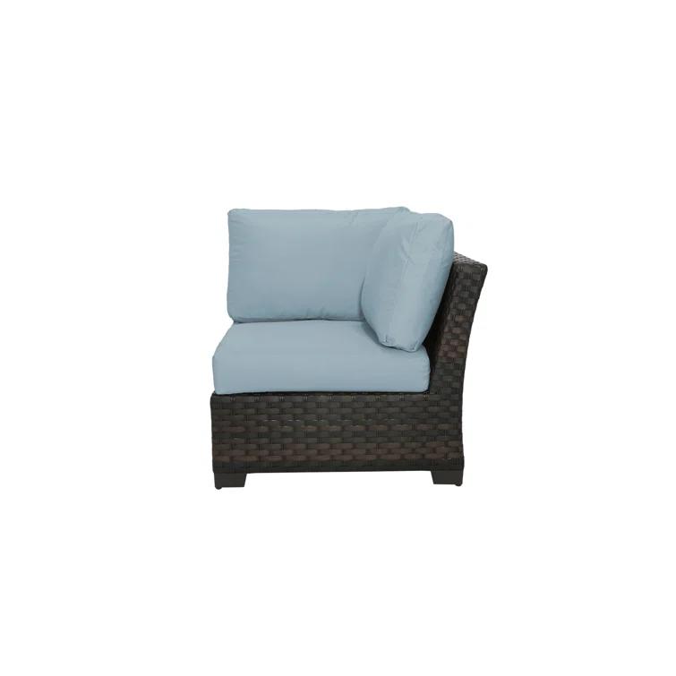 126'' Polyethylene (PE) Wicker Outdoor Patio Sectional