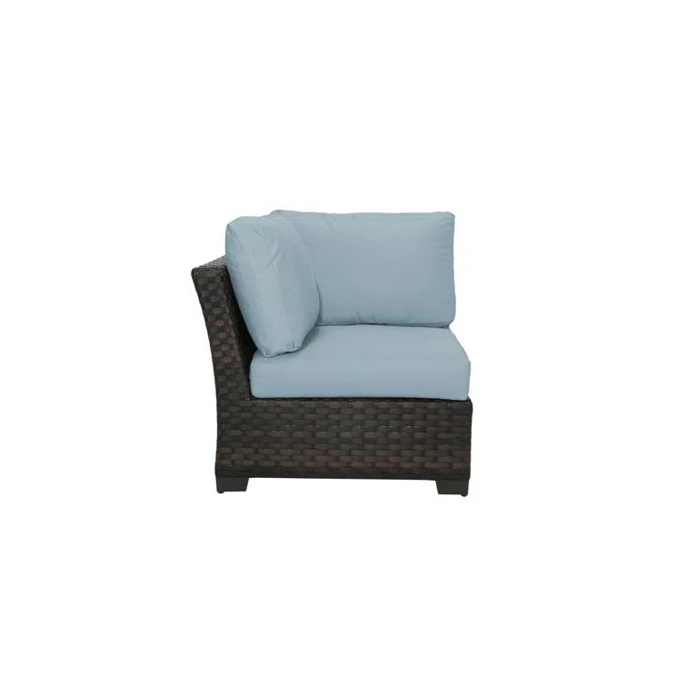 126'' Polyethylene (PE) Wicker Outdoor Patio Sectional