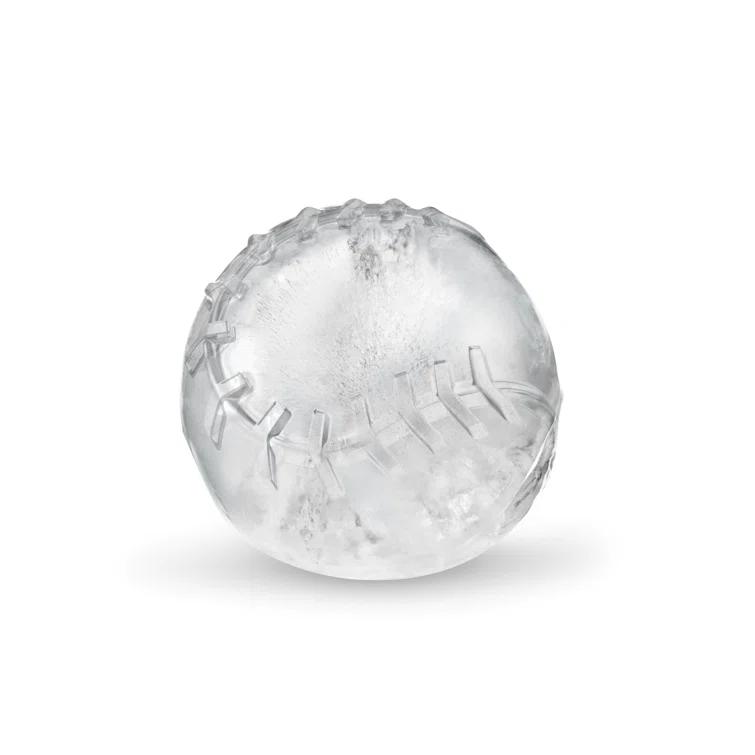 Tovolo Silicone Ice Mold, Baseball Large Ice Molds for Cocktail Drinks, 2 Pack