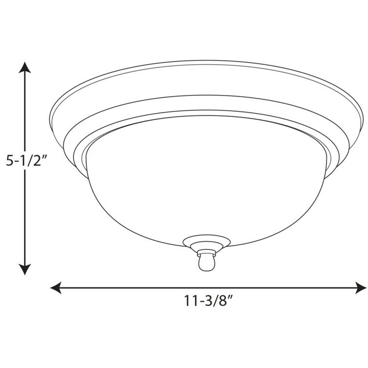 Alabaster Glass Flush Mount Light