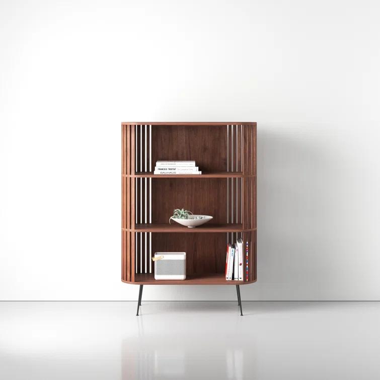 Rounded Wood Slats Shelf