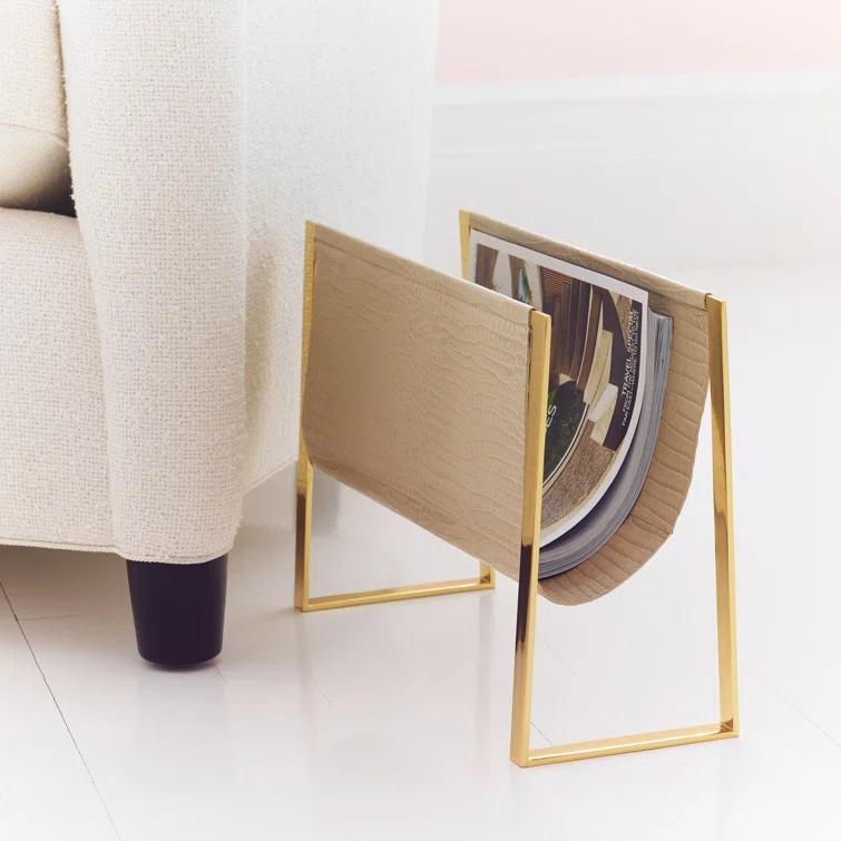 AERIN Croc Free Standing Magazine Rack