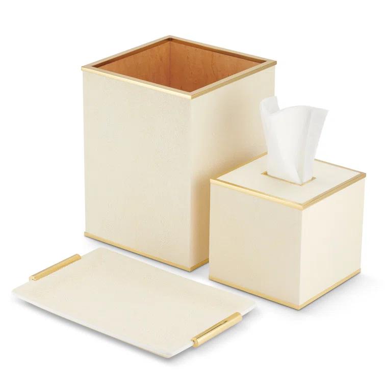 Manufactured Wood Open Waste Basket - 3 Gallons