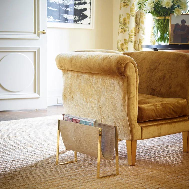 AERIN Croc Free Standing Magazine Rack