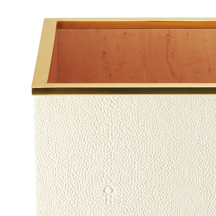 Manufactured Wood Open Waste Basket - 3 Gallons