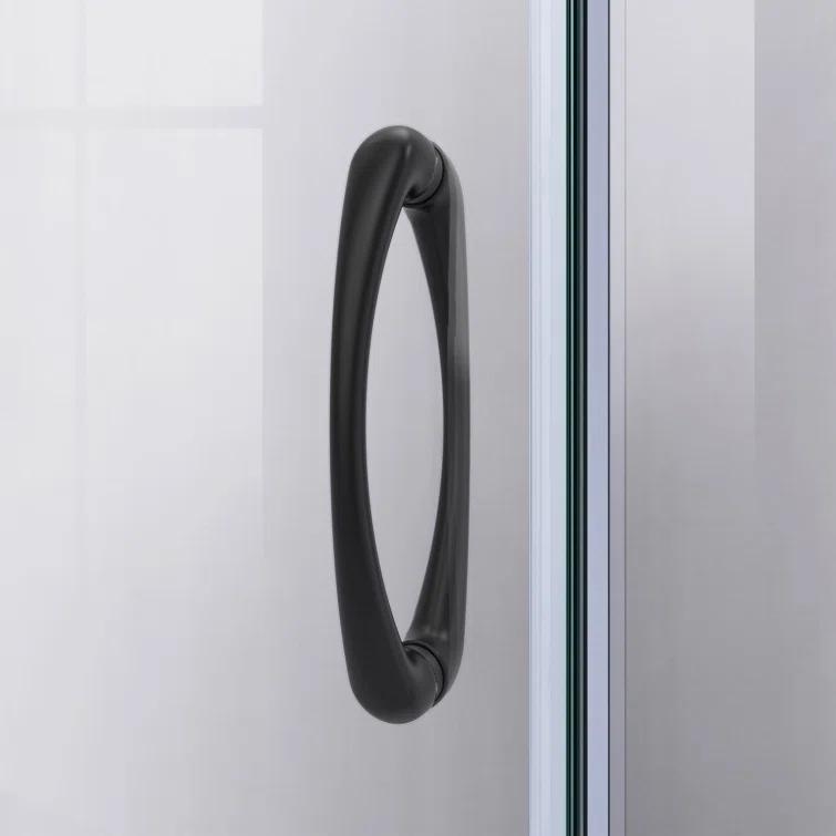 Prime 38" W x 38" D x 74.75" H Semi-Frameless Round Shower Enclosure with Base Included