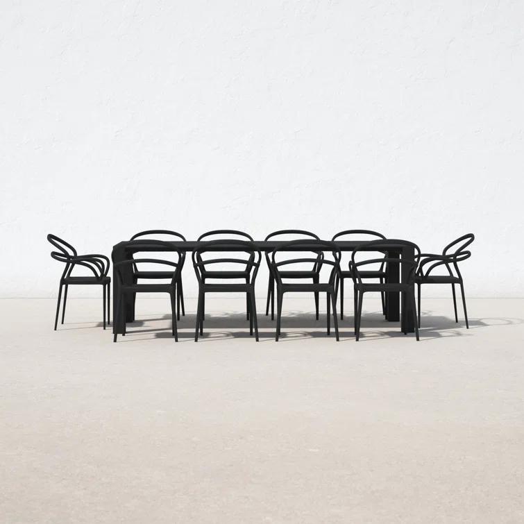 Comet 118'' Rectangular 10 - Person Outdoor Dining Set