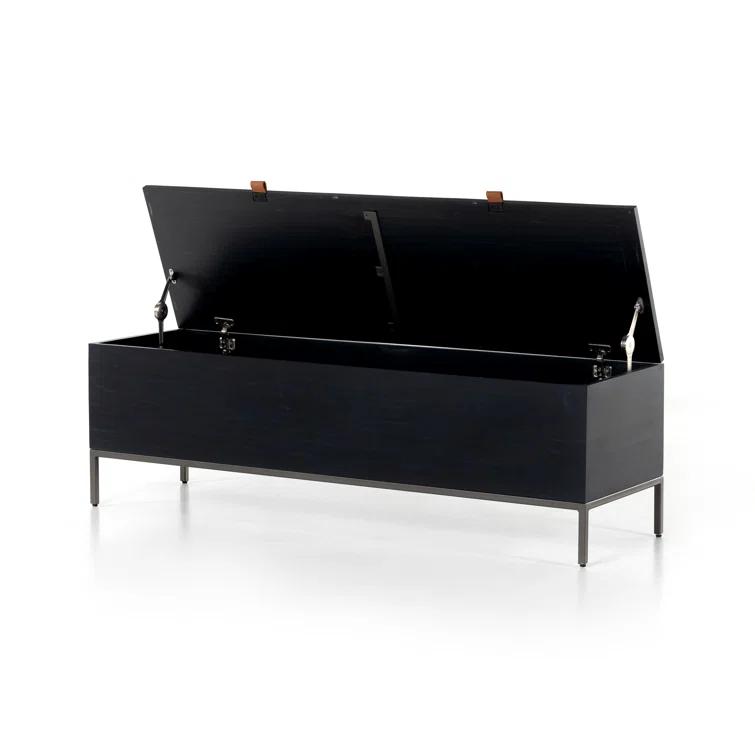 Rosamonde Storage Bench - Black
