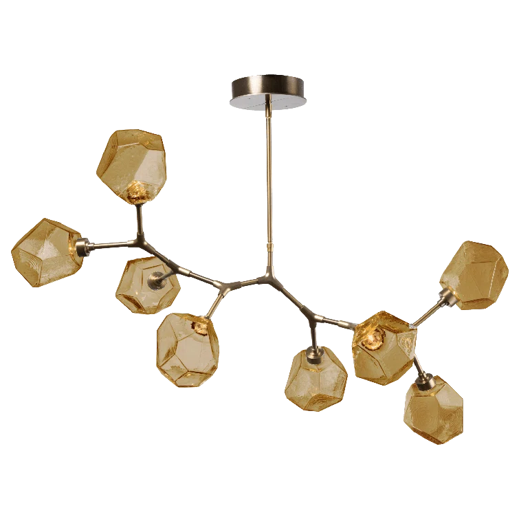 Gem 8 - Light Dimmable LED Modern Linear Chandelier